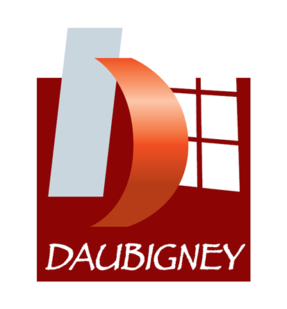 Logo de l'entreprise Daubigney, fabricant de menuiseries sur mesure, portes et fenêtre résistantes au feu